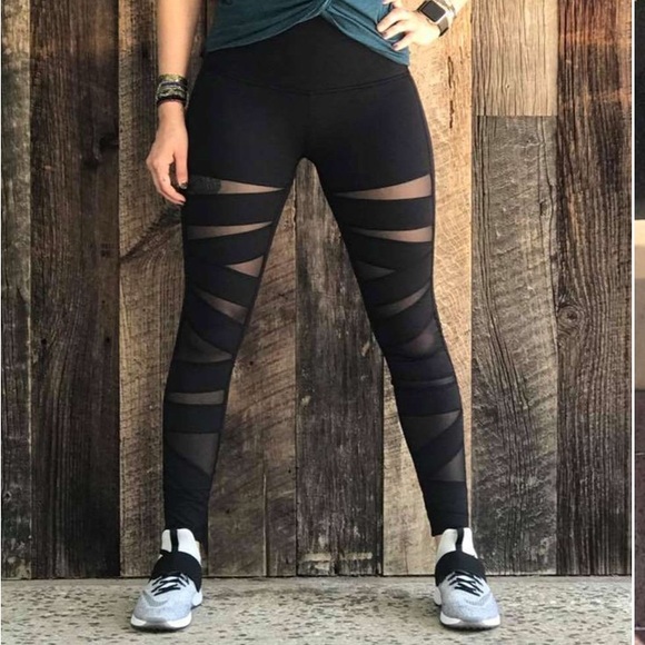 Lululemon Wunder Under Pant Tech Mesh - Picture 1 of 4